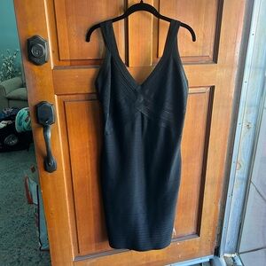 Kardashian Kollection Sleek Black Midi Dress